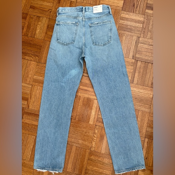 NWT AGOLDE 90s jeans loose fit threadbare size 24 new with tags - Picture 12 of 14